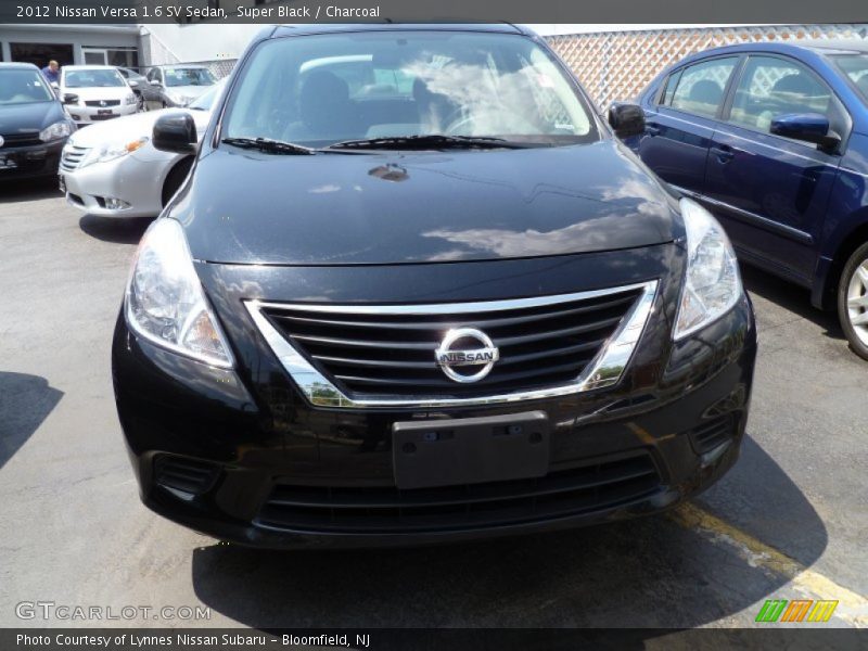 Super Black / Charcoal 2012 Nissan Versa 1.6 SV Sedan