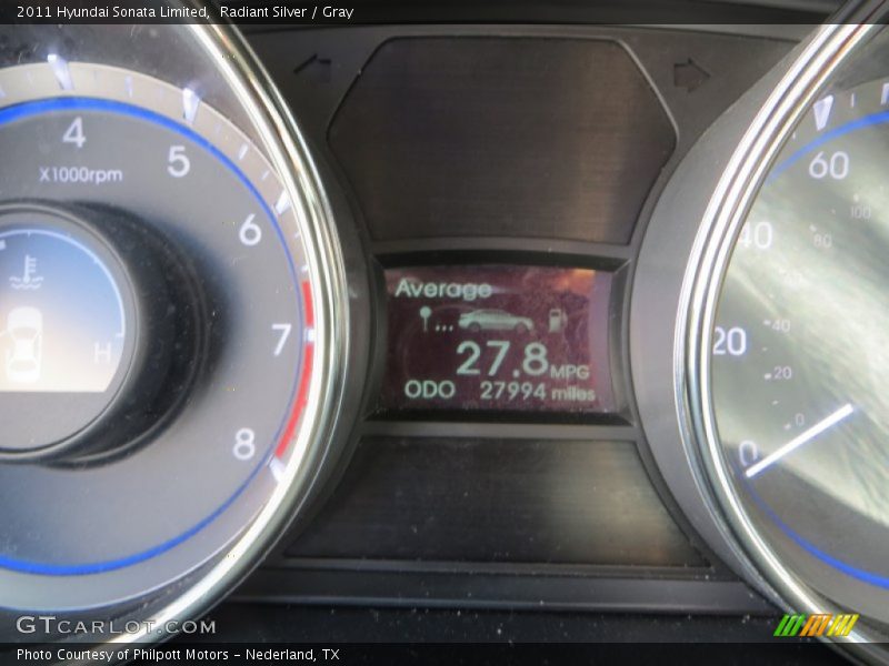 Radiant Silver / Gray 2011 Hyundai Sonata Limited