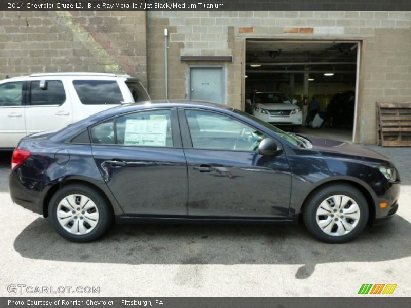 Blue Ray Metallic / Jet Black/Medium Titanium 2014 Chevrolet Cruze LS