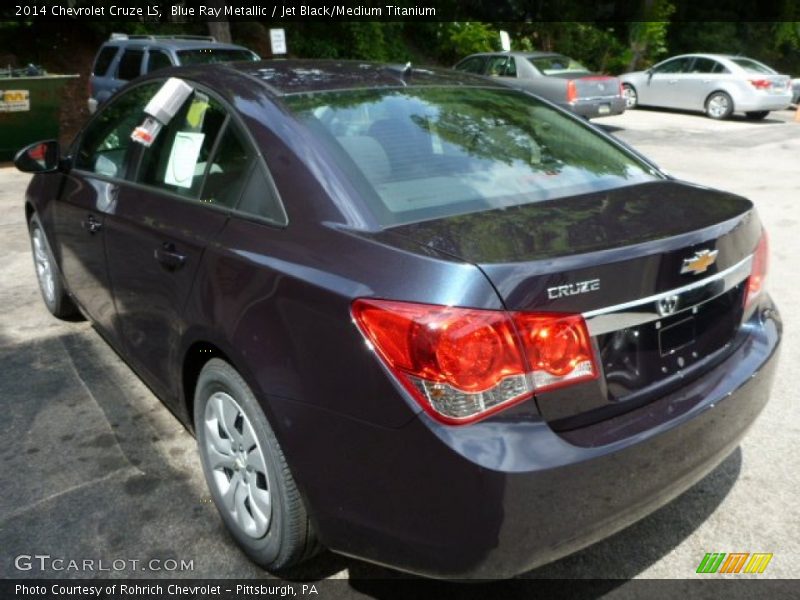 Blue Ray Metallic / Jet Black/Medium Titanium 2014 Chevrolet Cruze LS