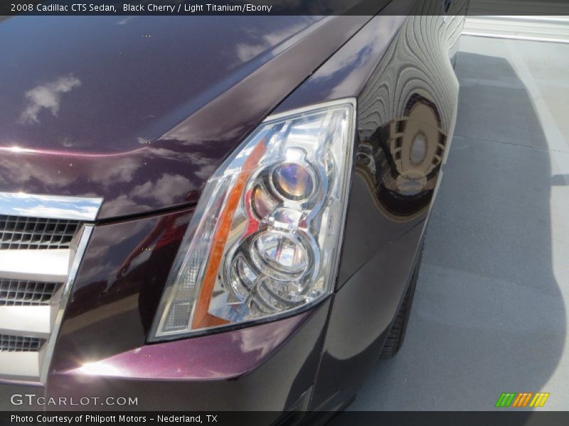 Black Cherry / Light Titanium/Ebony 2008 Cadillac CTS Sedan