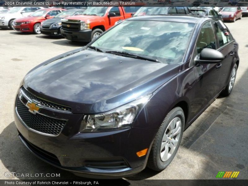 Blue Ray Metallic / Jet Black/Medium Titanium 2014 Chevrolet Cruze LS