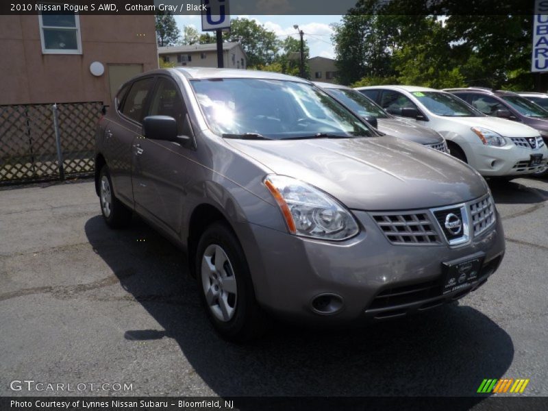 Gotham Gray / Black 2010 Nissan Rogue S AWD
