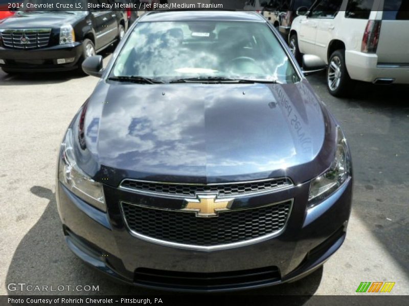 Blue Ray Metallic / Jet Black/Medium Titanium 2014 Chevrolet Cruze LS
