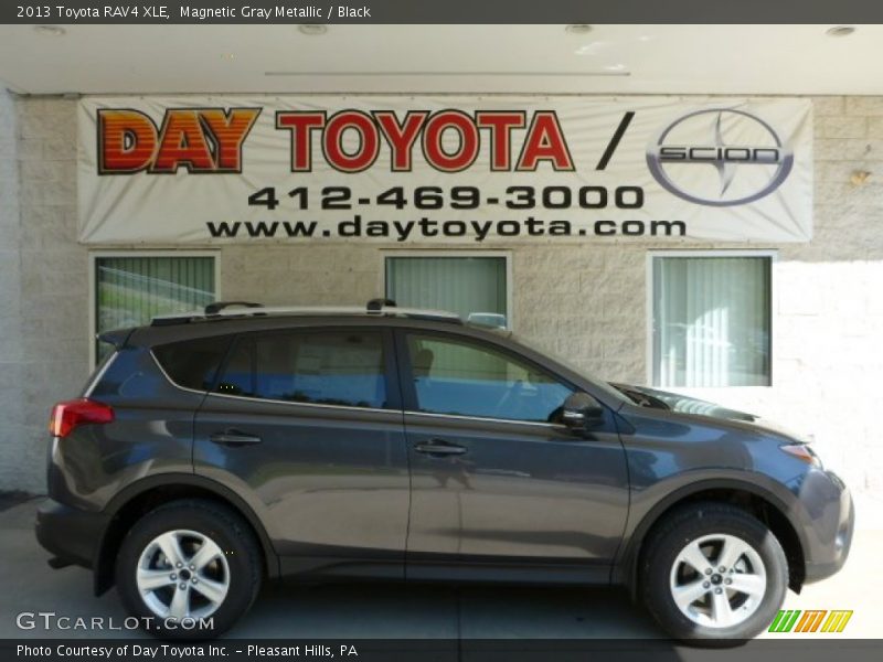 Magnetic Gray Metallic / Black 2013 Toyota RAV4 XLE