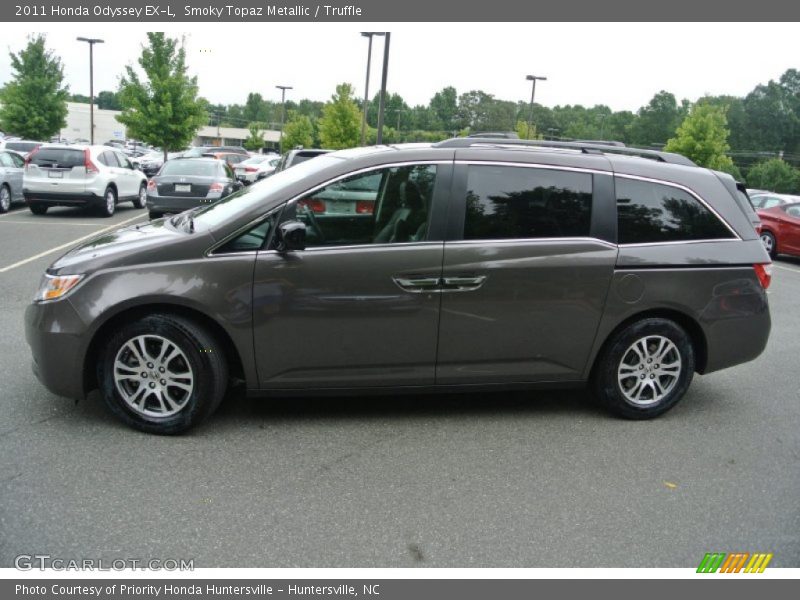 Smoky Topaz Metallic / Truffle 2011 Honda Odyssey EX-L