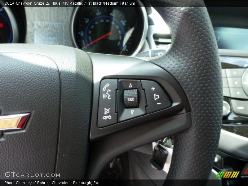Blue Ray Metallic / Jet Black/Medium Titanium 2014 Chevrolet Cruze LS