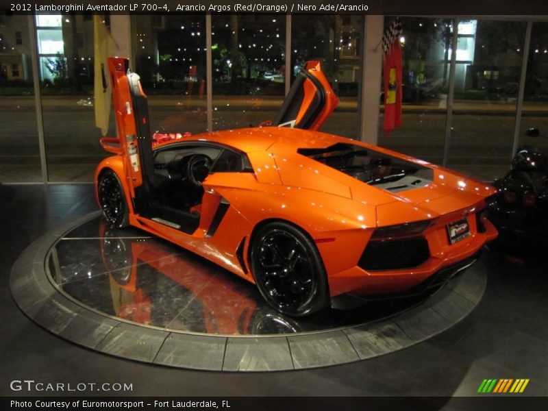 Arancio Argos (Red/Orange) / Nero Ade/Arancio 2012 Lamborghini Aventador LP 700-4