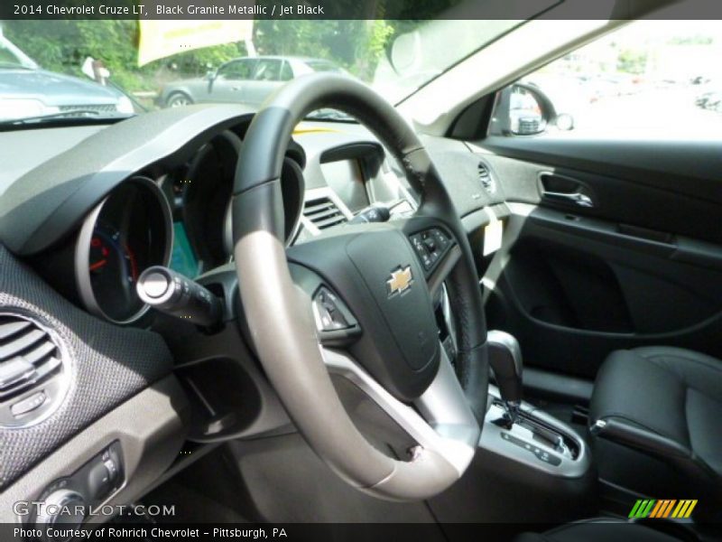Black Granite Metallic / Jet Black 2014 Chevrolet Cruze LT