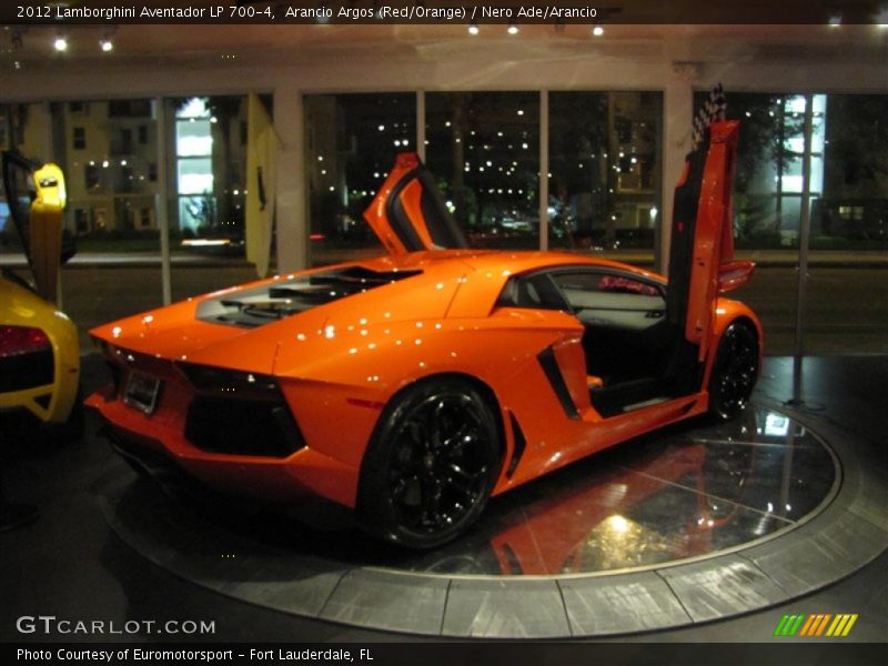 Arancio Argos (Red/Orange) / Nero Ade/Arancio 2012 Lamborghini Aventador LP 700-4