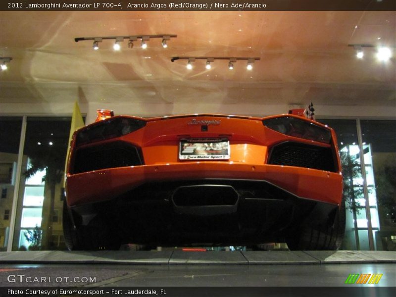 Arancio Argos (Red/Orange) / Nero Ade/Arancio 2012 Lamborghini Aventador LP 700-4
