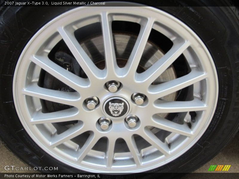 Liquid Silver Metallic / Charcoal 2007 Jaguar X-Type 3.0