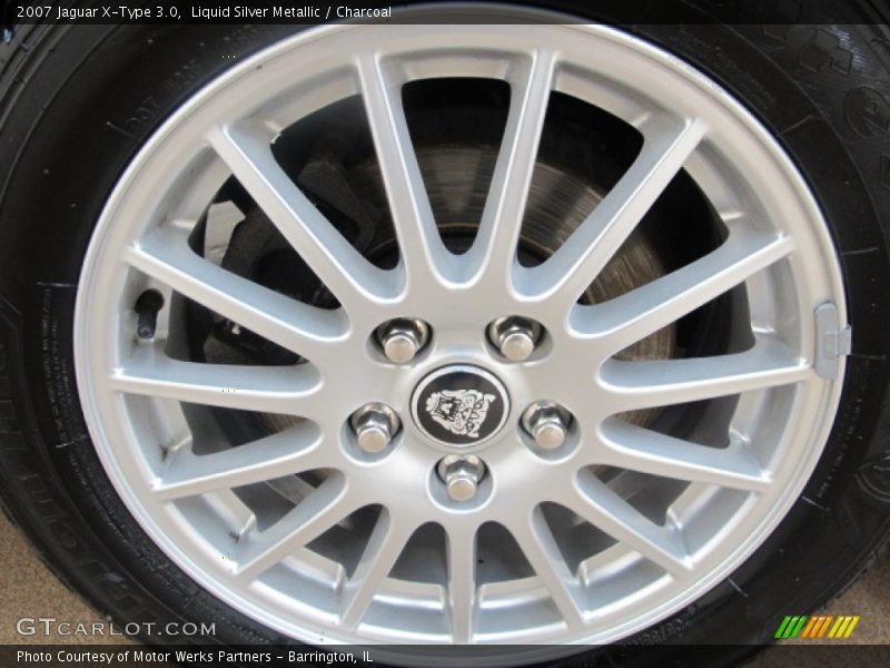 Liquid Silver Metallic / Charcoal 2007 Jaguar X-Type 3.0