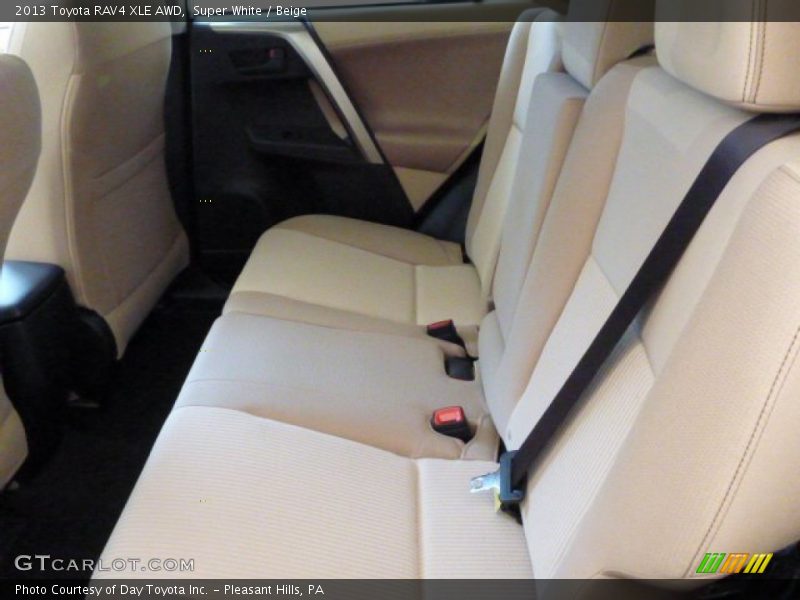 Super White / Beige 2013 Toyota RAV4 XLE AWD