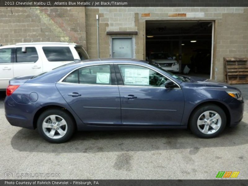 Atlantis Blue Metallic / Jet Black/Titanium 2013 Chevrolet Malibu LS