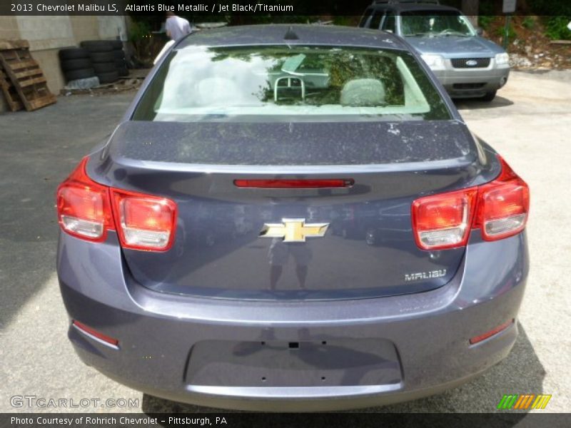 Atlantis Blue Metallic / Jet Black/Titanium 2013 Chevrolet Malibu LS