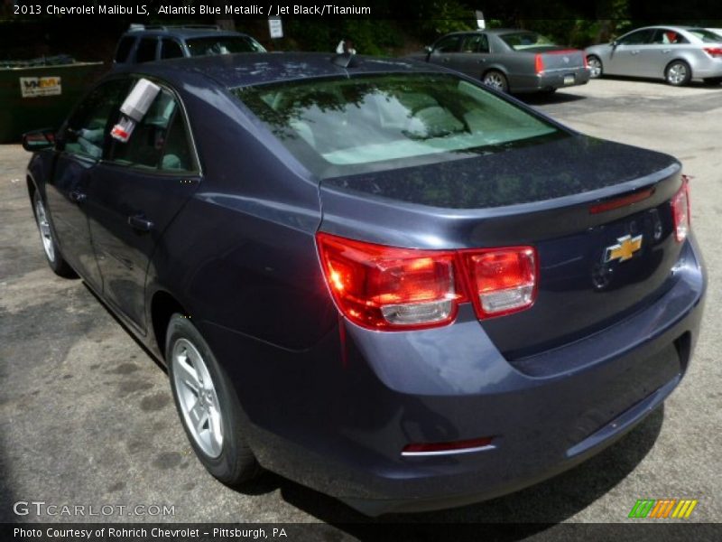 Atlantis Blue Metallic / Jet Black/Titanium 2013 Chevrolet Malibu LS