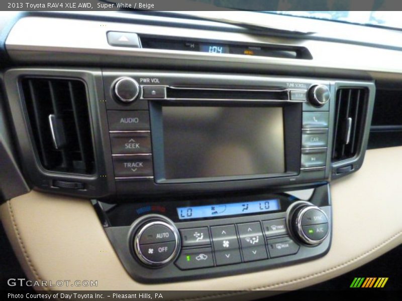 Super White / Beige 2013 Toyota RAV4 XLE AWD