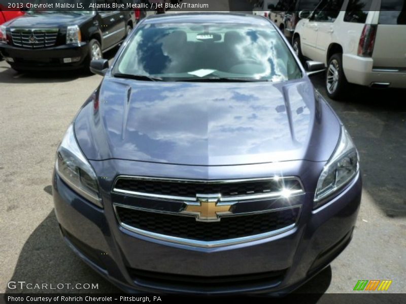 Atlantis Blue Metallic / Jet Black/Titanium 2013 Chevrolet Malibu LS