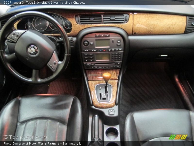 Liquid Silver Metallic / Charcoal 2007 Jaguar X-Type 3.0