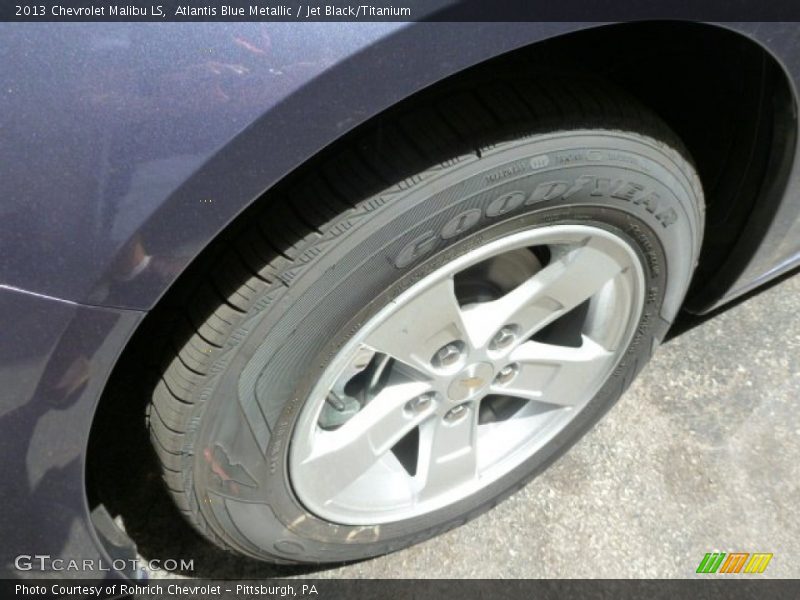 Atlantis Blue Metallic / Jet Black/Titanium 2013 Chevrolet Malibu LS
