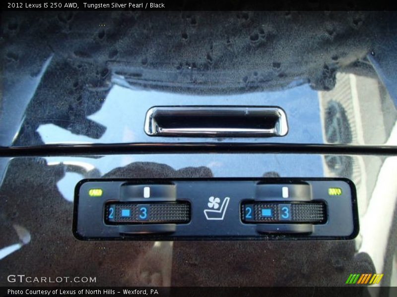 Tungsten Silver Pearl / Black 2012 Lexus IS 250 AWD