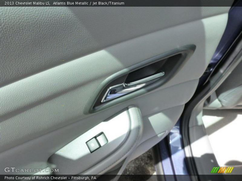 Atlantis Blue Metallic / Jet Black/Titanium 2013 Chevrolet Malibu LS