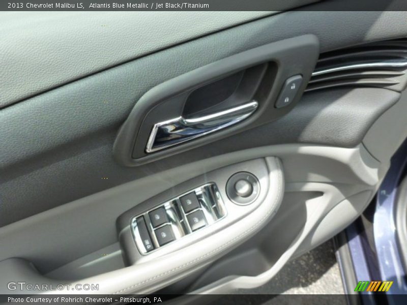 Atlantis Blue Metallic / Jet Black/Titanium 2013 Chevrolet Malibu LS