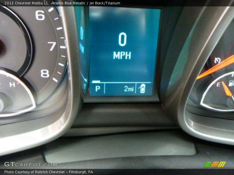 Atlantis Blue Metallic / Jet Black/Titanium 2013 Chevrolet Malibu LS