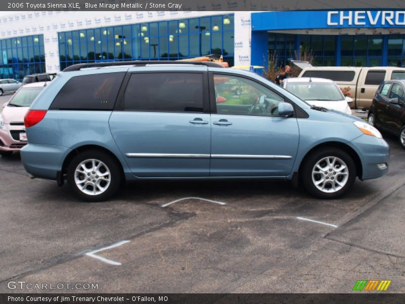 Blue Mirage Metallic / Stone Gray 2006 Toyota Sienna XLE