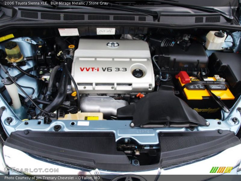 Blue Mirage Metallic / Stone Gray 2006 Toyota Sienna XLE