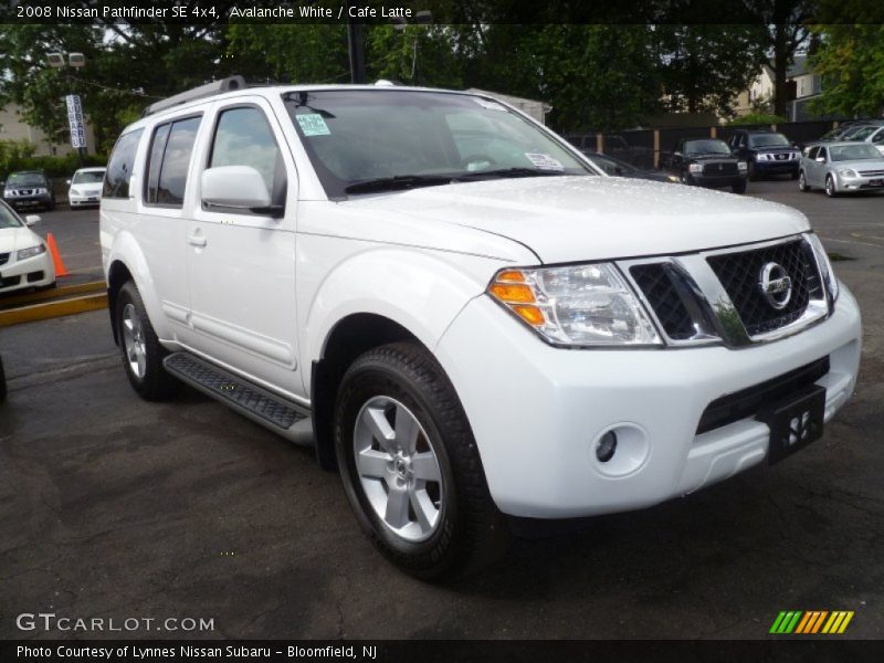 Avalanche White / Cafe Latte 2008 Nissan Pathfinder SE 4x4