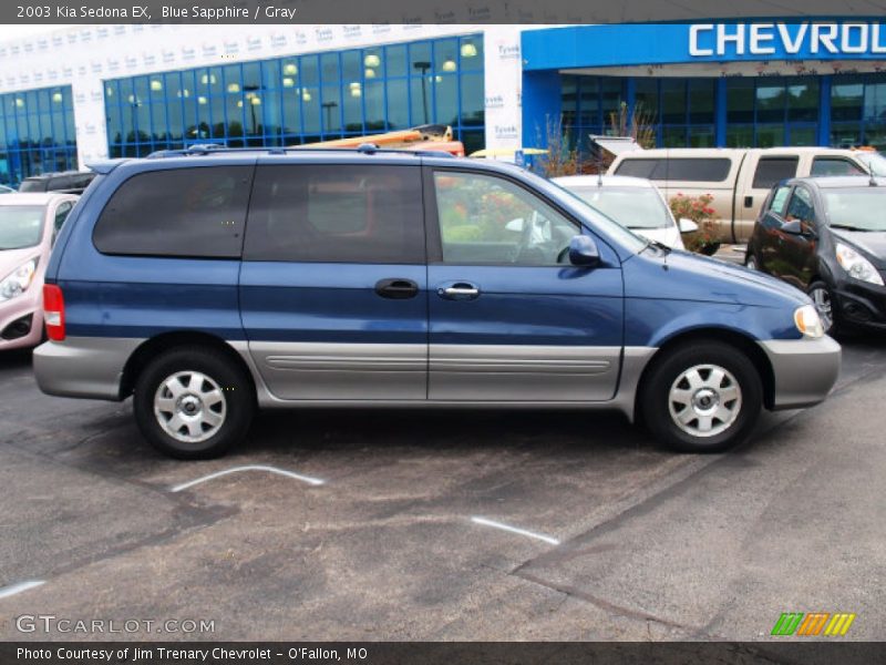 Blue Sapphire / Gray 2003 Kia Sedona EX