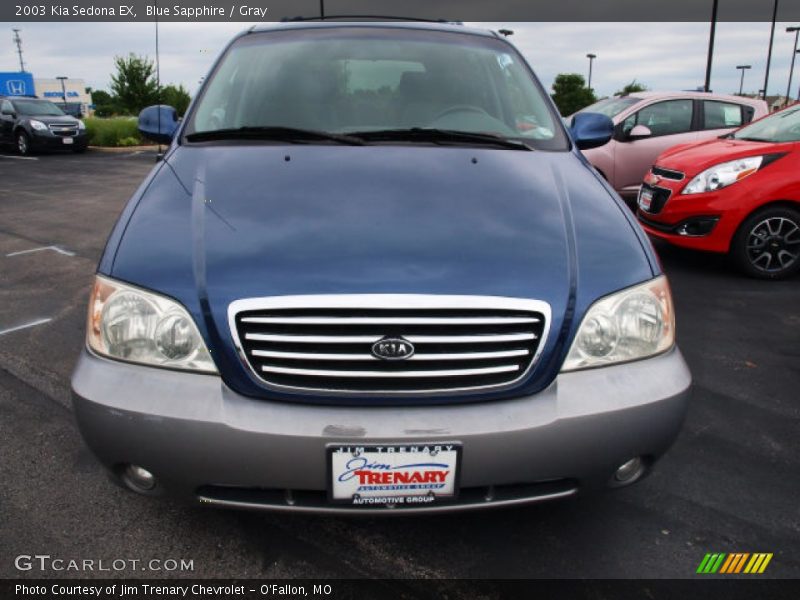 Blue Sapphire / Gray 2003 Kia Sedona EX