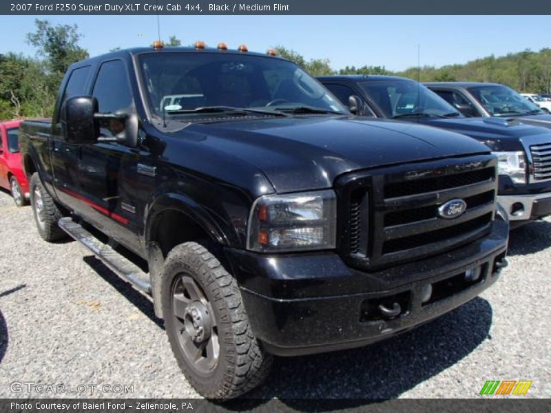 Black / Medium Flint 2007 Ford F250 Super Duty XLT Crew Cab 4x4