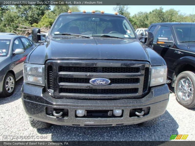 Black / Medium Flint 2007 Ford F250 Super Duty XLT Crew Cab 4x4
