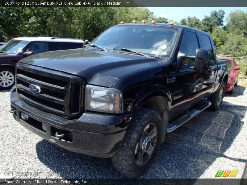 Black / Medium Flint 2007 Ford F250 Super Duty XLT Crew Cab 4x4