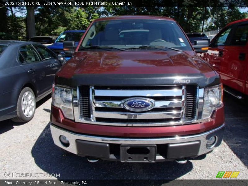 Royal Red Metallic / Camel/Tan 2009 Ford F150 XLT SuperCrew 4x4