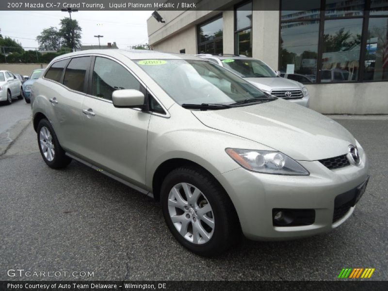 Liquid Platinum Metallic / Black 2007 Mazda CX-7 Grand Touring