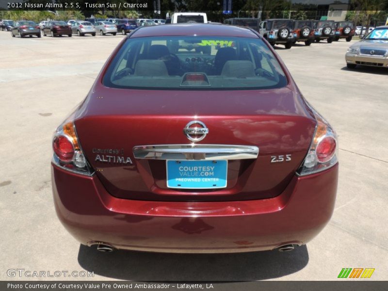 Tuscan Sun / Charcoal 2012 Nissan Altima 2.5 S