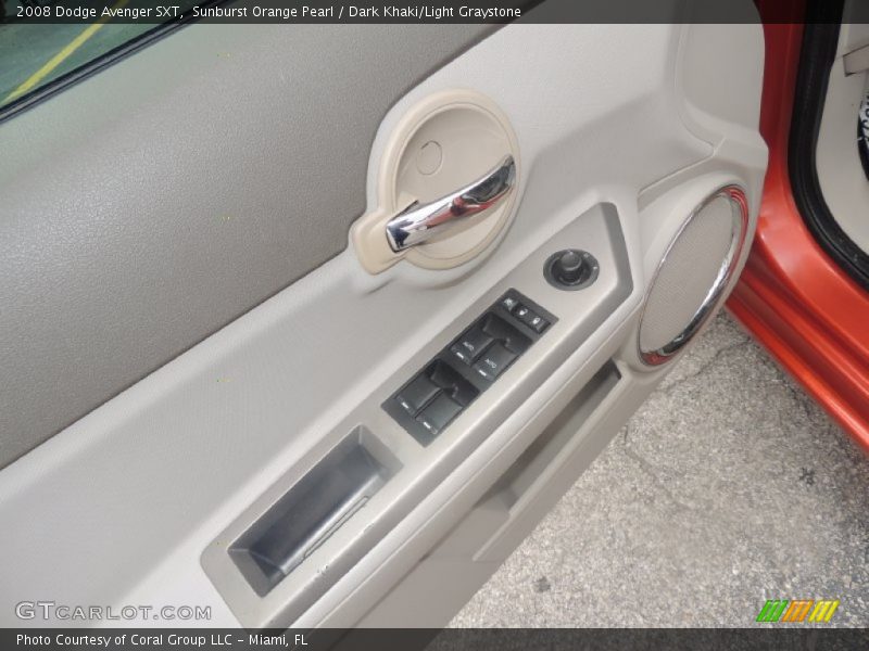 Sunburst Orange Pearl / Dark Khaki/Light Graystone 2008 Dodge Avenger SXT
