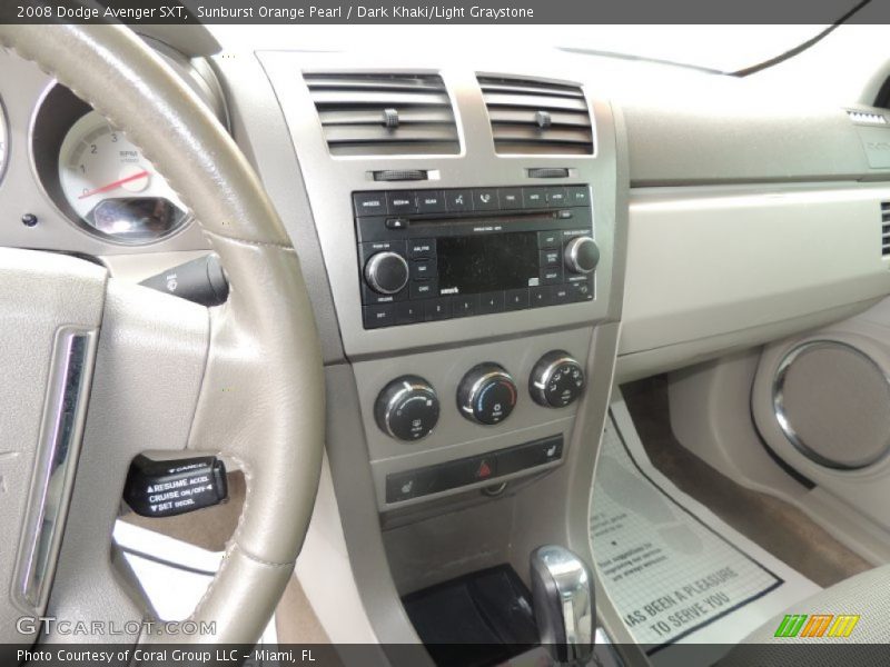 Sunburst Orange Pearl / Dark Khaki/Light Graystone 2008 Dodge Avenger SXT