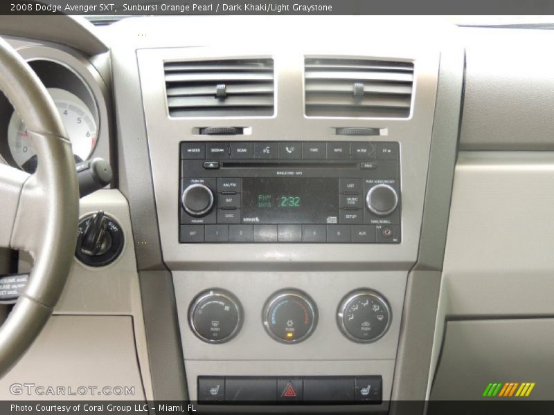 Sunburst Orange Pearl / Dark Khaki/Light Graystone 2008 Dodge Avenger SXT