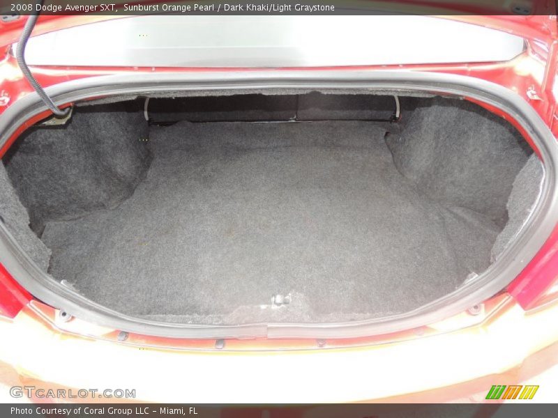 Sunburst Orange Pearl / Dark Khaki/Light Graystone 2008 Dodge Avenger SXT
