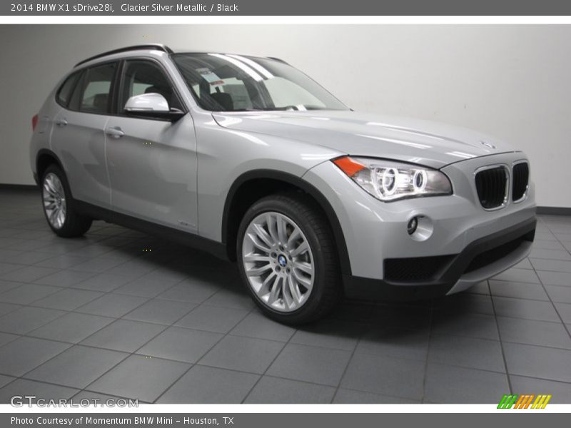 Glacier Silver Metallic / Black 2014 BMW X1 sDrive28i