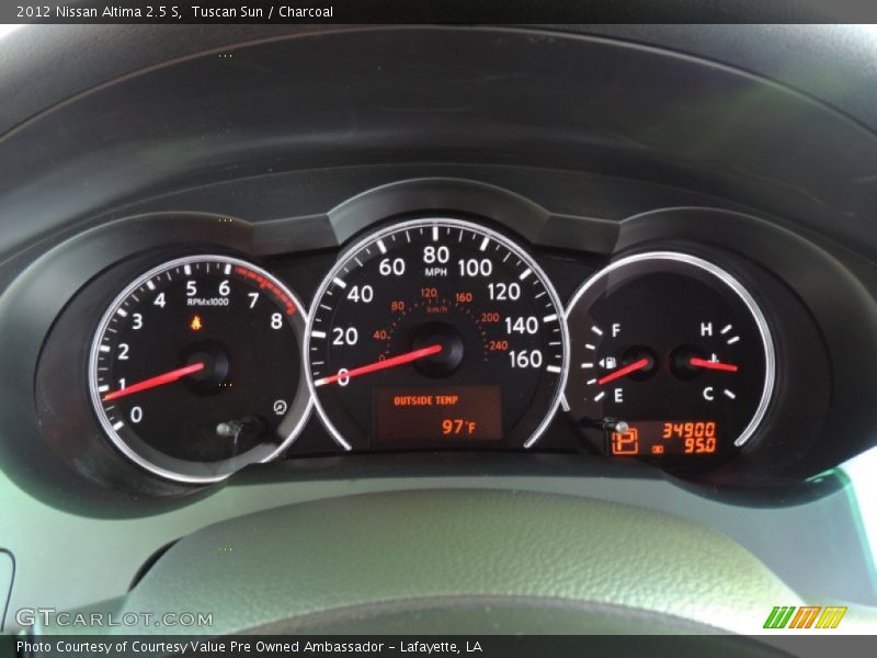Tuscan Sun / Charcoal 2012 Nissan Altima 2.5 S