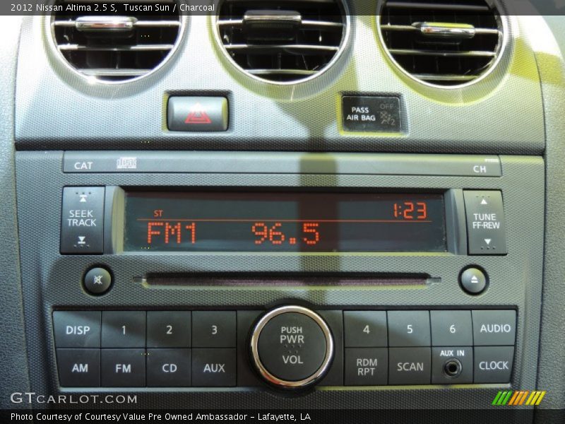 Tuscan Sun / Charcoal 2012 Nissan Altima 2.5 S