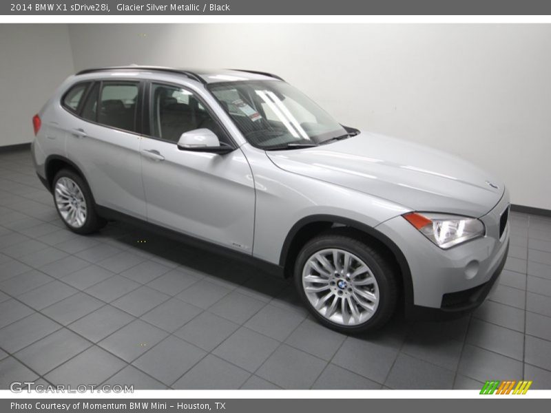 Glacier Silver Metallic / Black 2014 BMW X1 sDrive28i