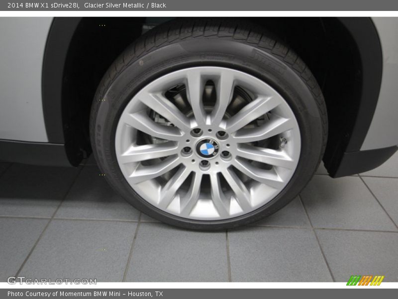 Glacier Silver Metallic / Black 2014 BMW X1 sDrive28i