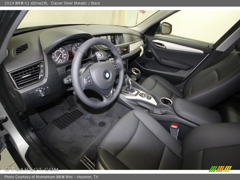 Glacier Silver Metallic / Black 2014 BMW X1 sDrive28i